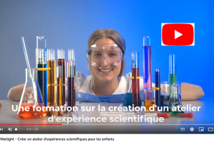 teaser pour la création d'ateliers d'expériences scientifiques